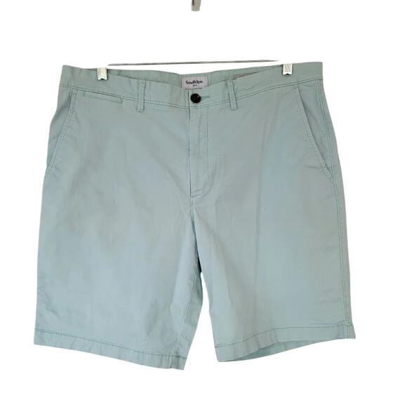 Goodfellow & Co Chino Flat Front Shorts Mint Green Mens Size 38 Casual Summer - Picture 1 of 7